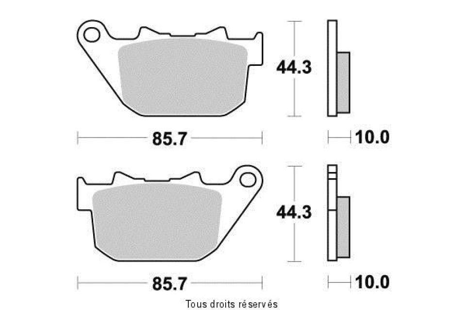 Plaquette de frein pour Harley Davidson XL T Superlow