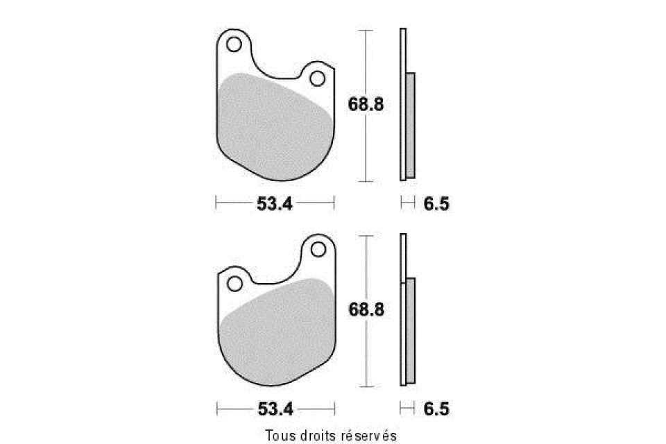 Plaquette de frein Vesrah pour Moto Harley Davidson 1000 XLS 1979 à 1985 AVG / AVD Neuf