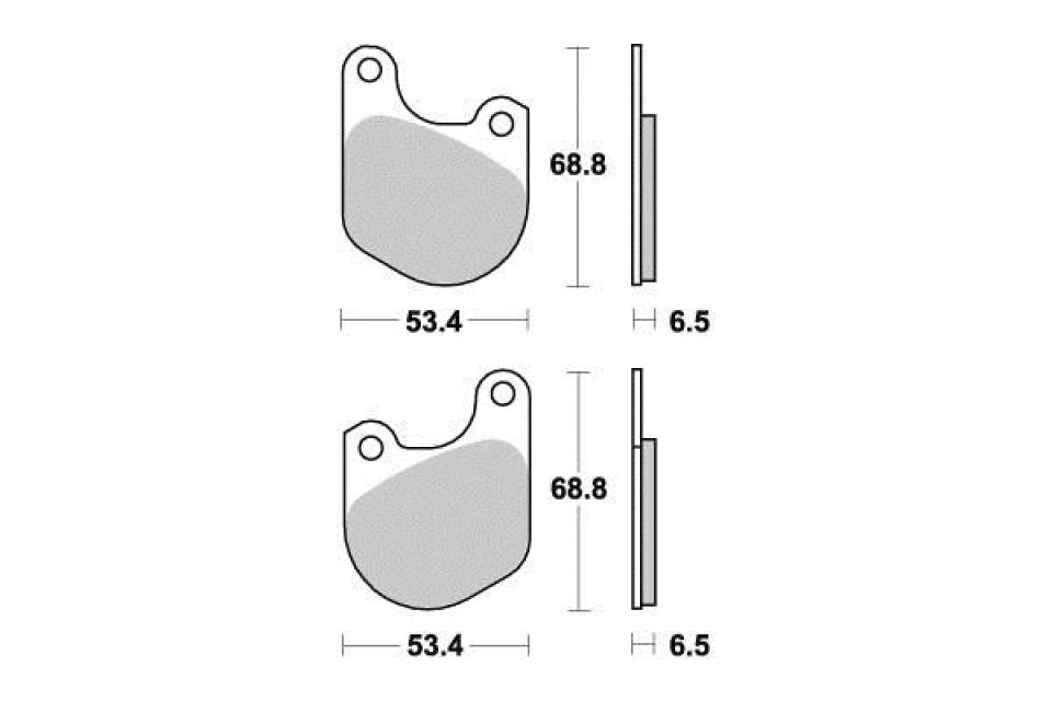 Plaquette de frein Vesrah pour Moto Harley Davidson 1340 Flth 1984 AVG / AVD Neuf