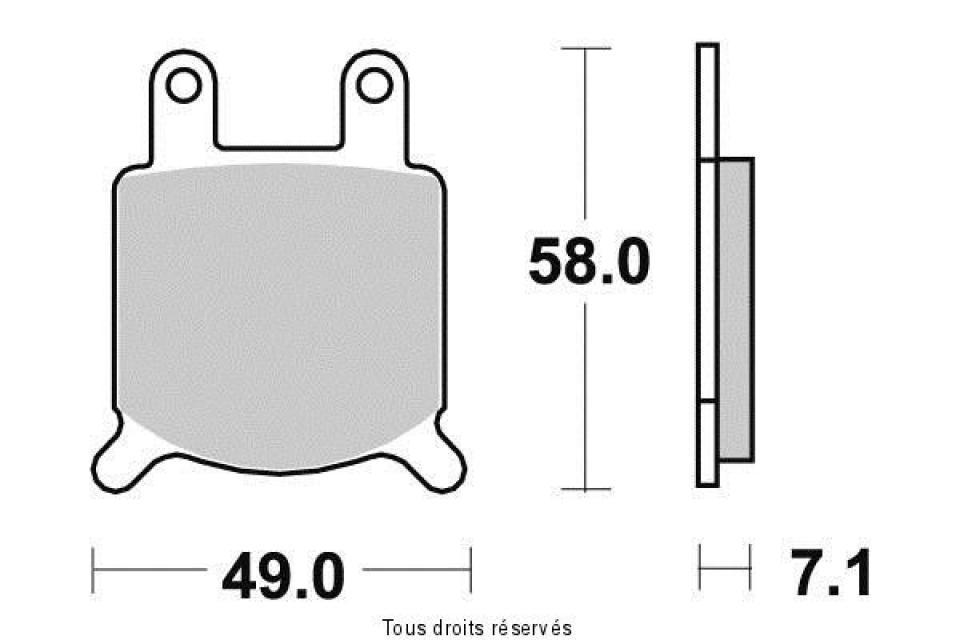 Plaquette de frein pour  