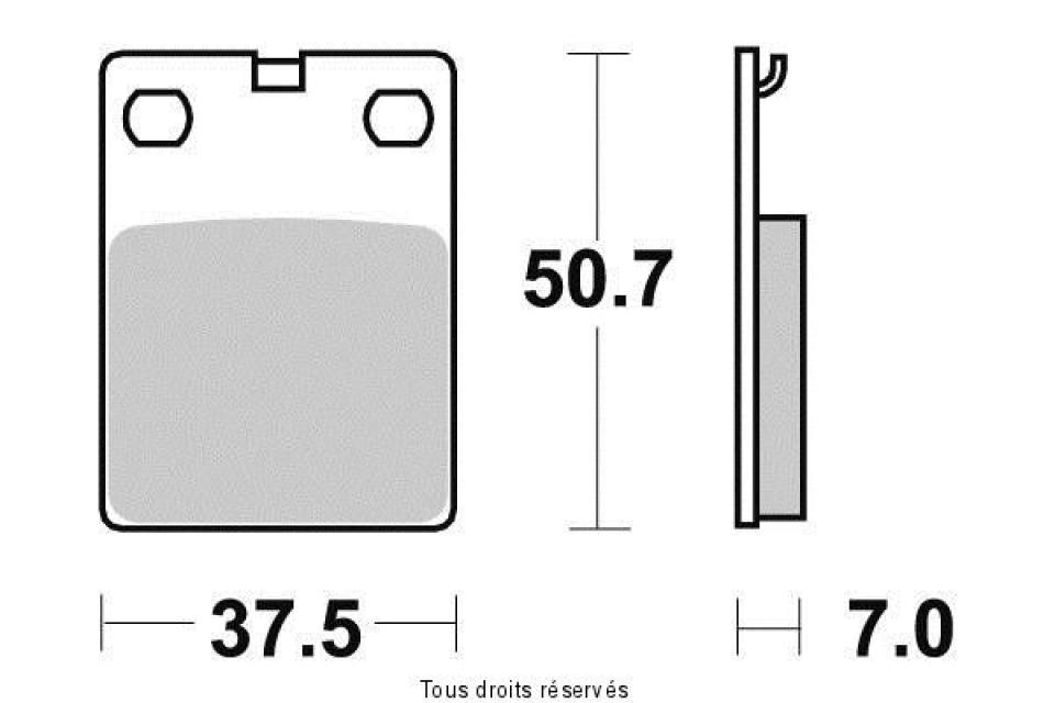 Plaquette de frein pour  