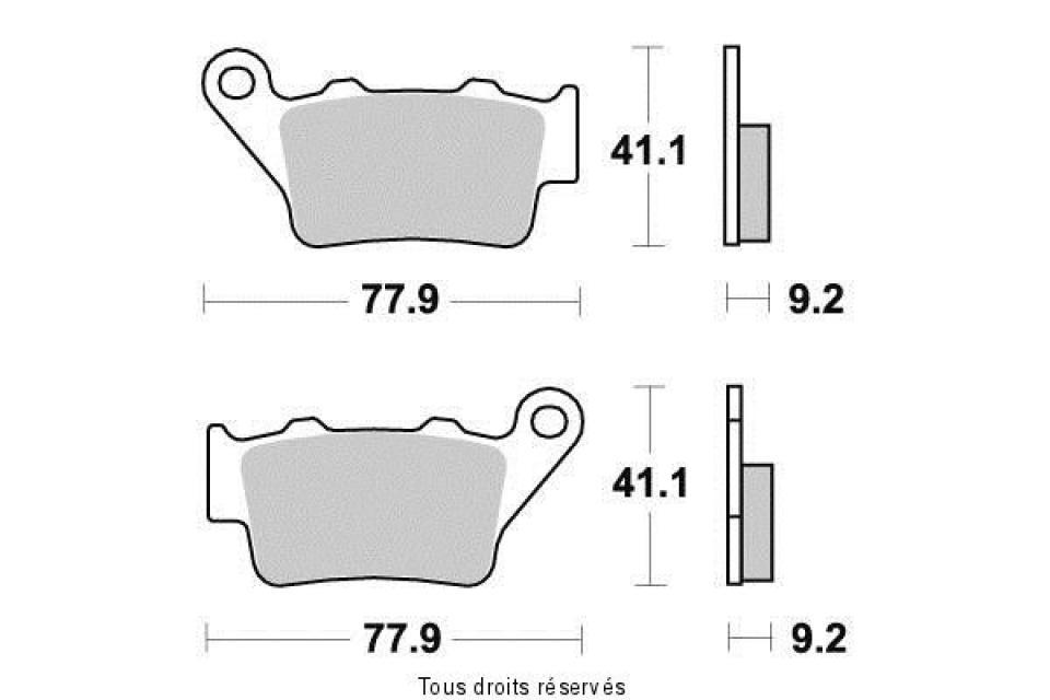 Plaquette de frein Vesrah pour Moto Husqvarna 650 TR Terra 2013 à 2014 AR Neuf