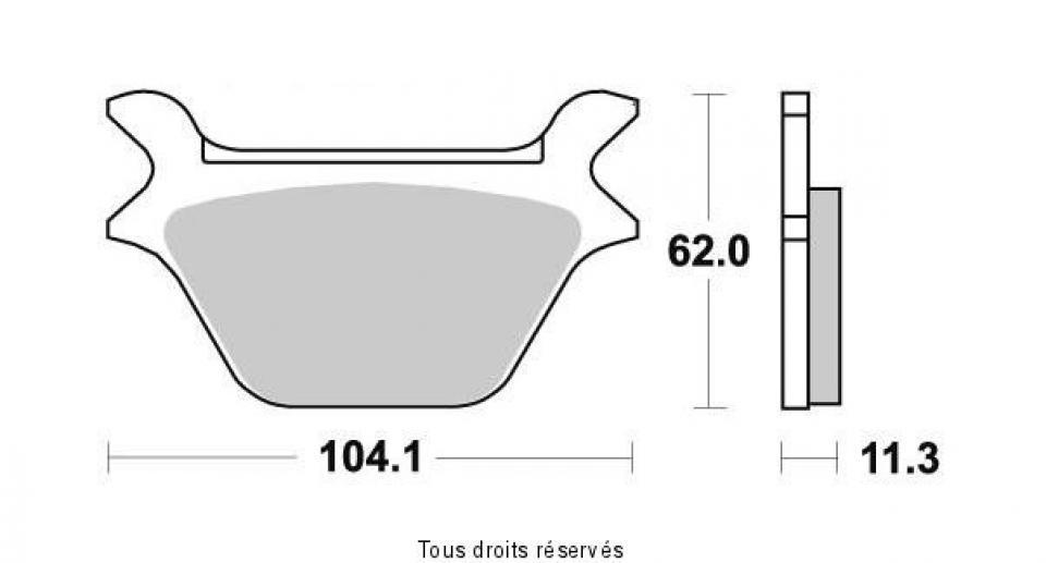 Plaquette de frein Vesrah pour Moto Harley Davidson 1340 FXSTC 1987 à 1988 AR Neuf