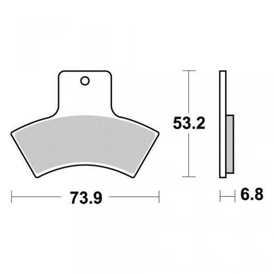 Plaquette de frein Vesrah pour quad Polaris 500 Scrambler 4X2/4X4 1998 à 2005 AR