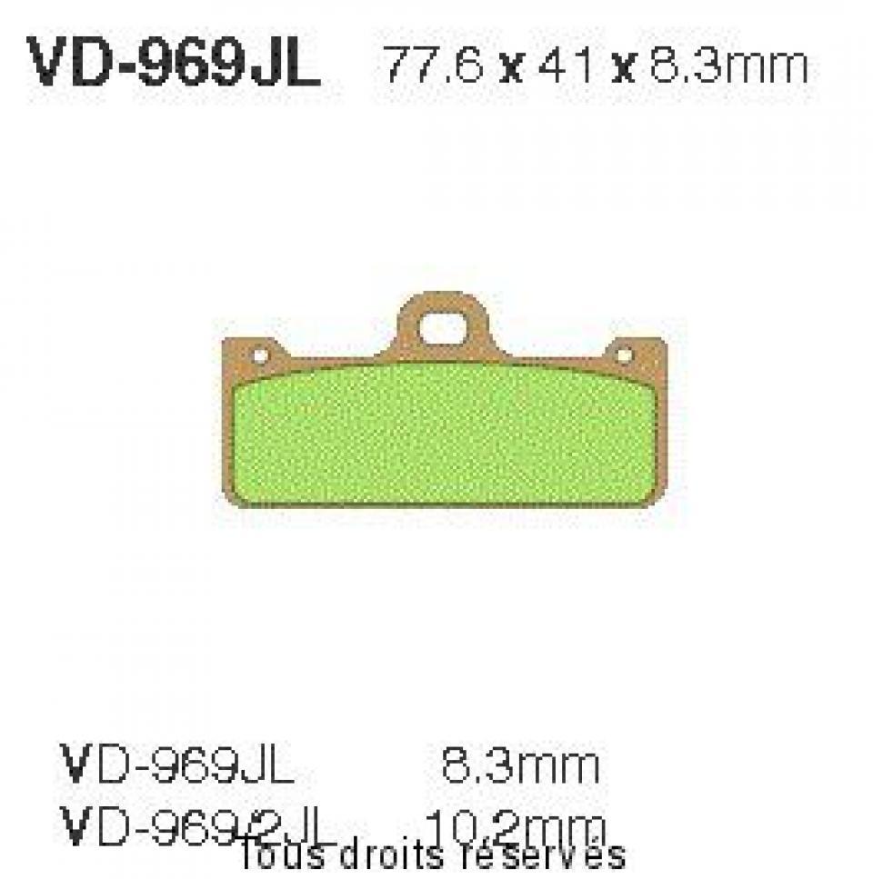 Plaquette de frein pour  