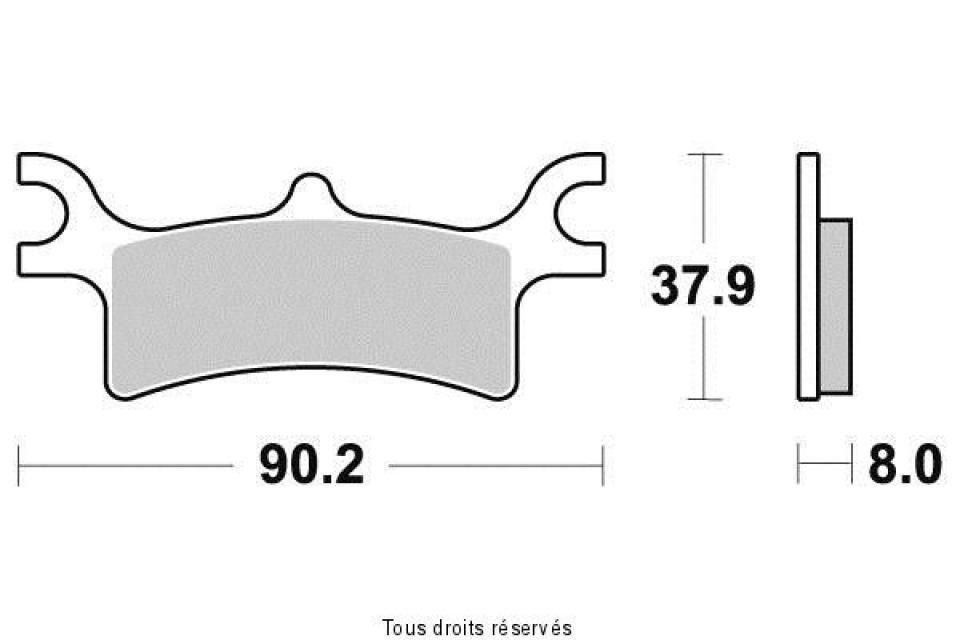 Plaquette de frein Vesrah pour Quad Polaris 800 Sportsman Efi 6X6 Big Boss 2009 à 2012 AR Neuf