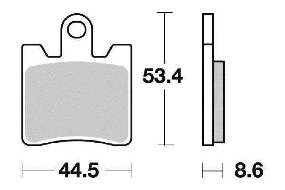 Plaquette de frein One pour Scooter Daelim 125 B-Bone 2009 à 2014 AV Neuf