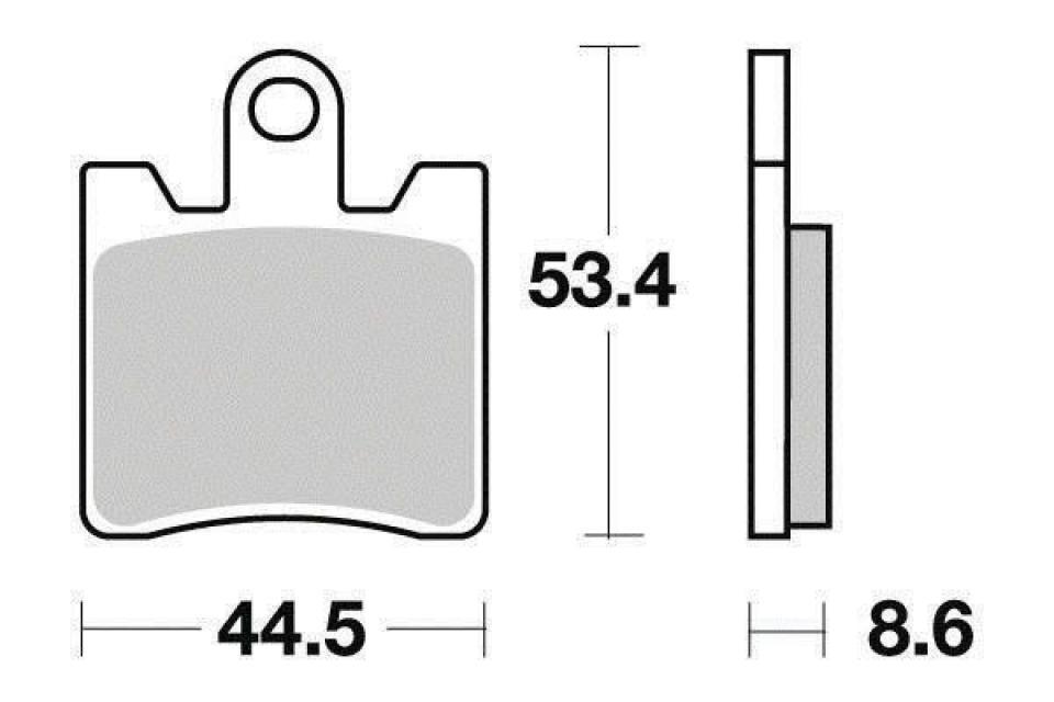 Plaquette de frein One pour Scooter Daelim 125 Sv S3 Touring 2010 à 2014 AV Neuf