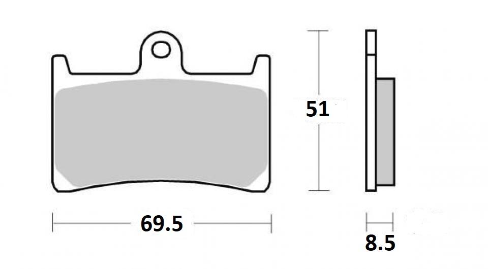 Plaquette de frein One pour Moto Suzuki 400 Gsx-R Après 1990 Neuf