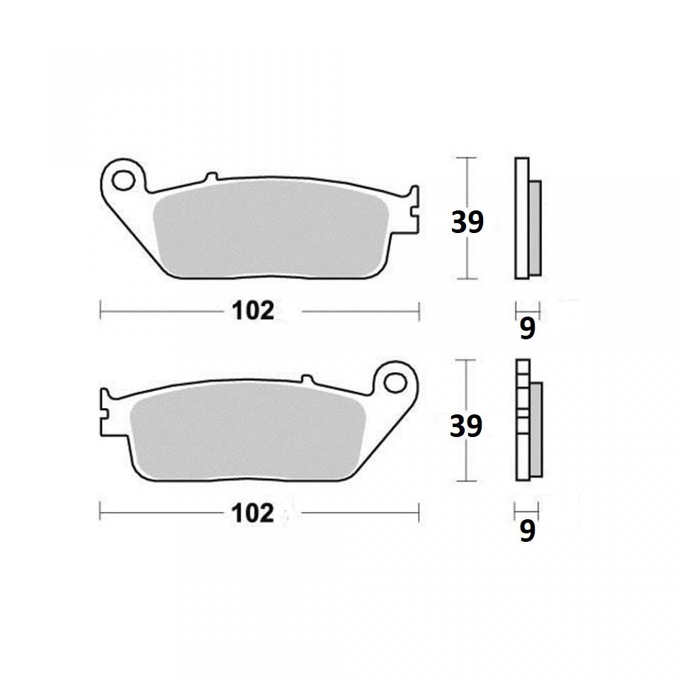 Plaquette de frein One pour scooter Kymco 125 Downtown 2009 à 2015 AV 00145100