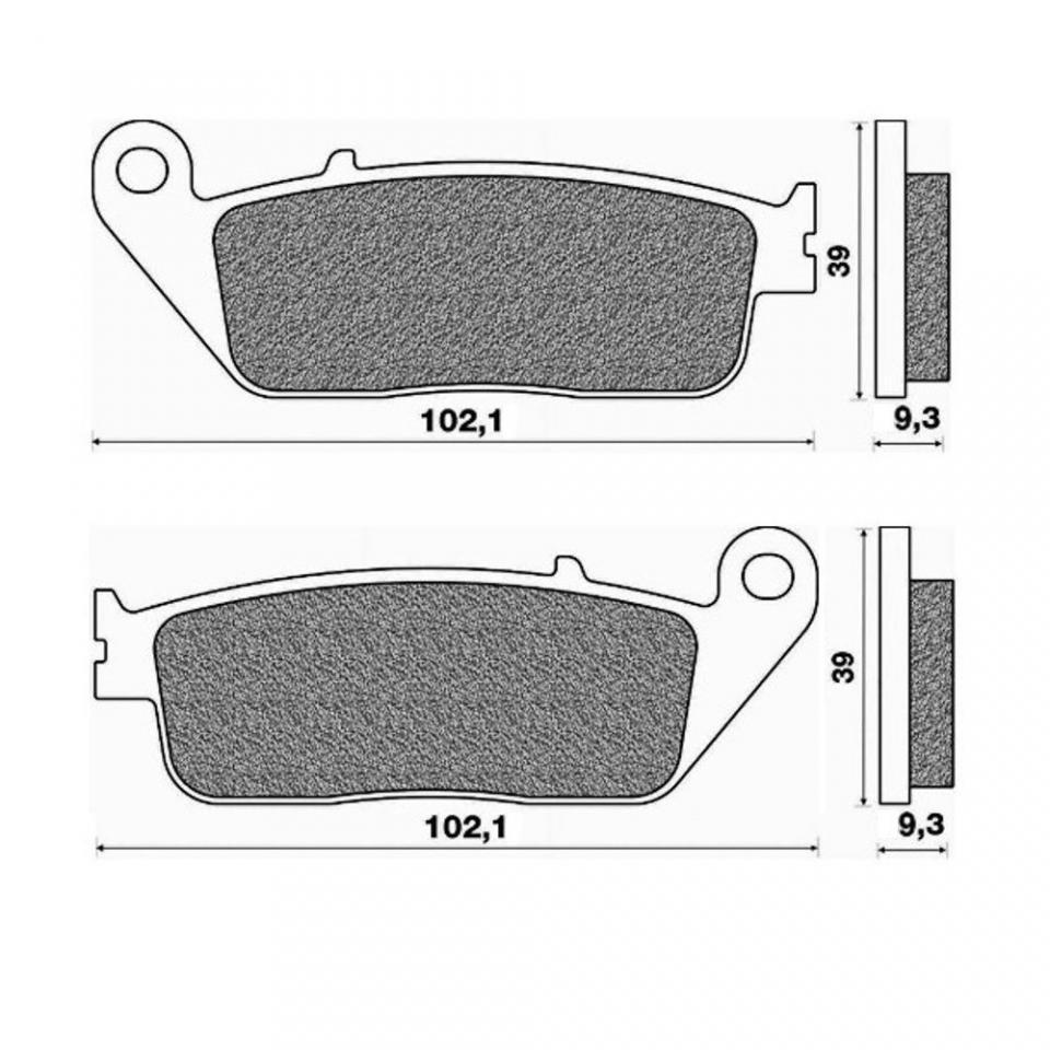 Plaquette de frein One pour Scooter Kymco 400 X-Citing I Abs Euro4 2016 à 2019 AR Neuf