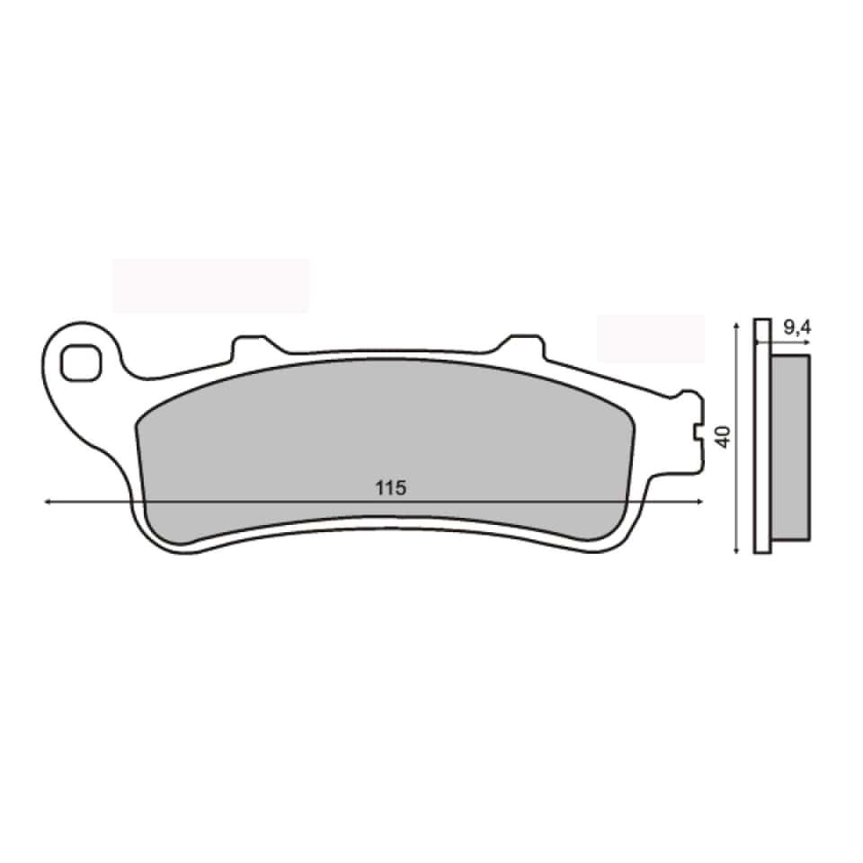 Plaquette de frein One pour scooter Honda 125 Fes Pantheon AV 06455MEA671