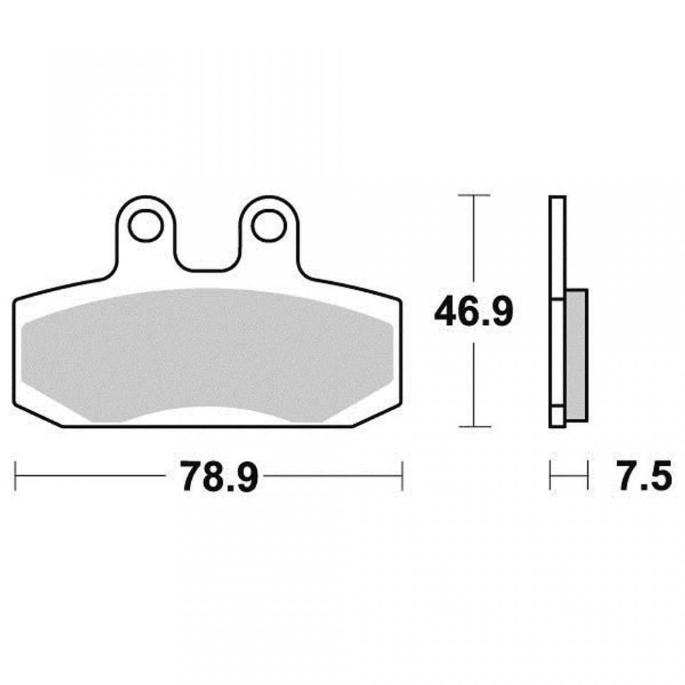 Plaquette de frein Malossi pour moto Yamaha 125 YBR 2003-2017 6215031 Neuf