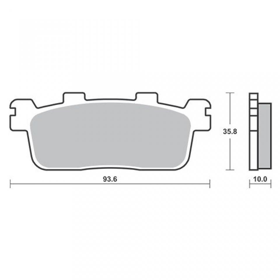 Plaquette de frein Malossi pour scooter Kymco 300 Grand dink 2010 6215028 / 6214714 / AR Neuf