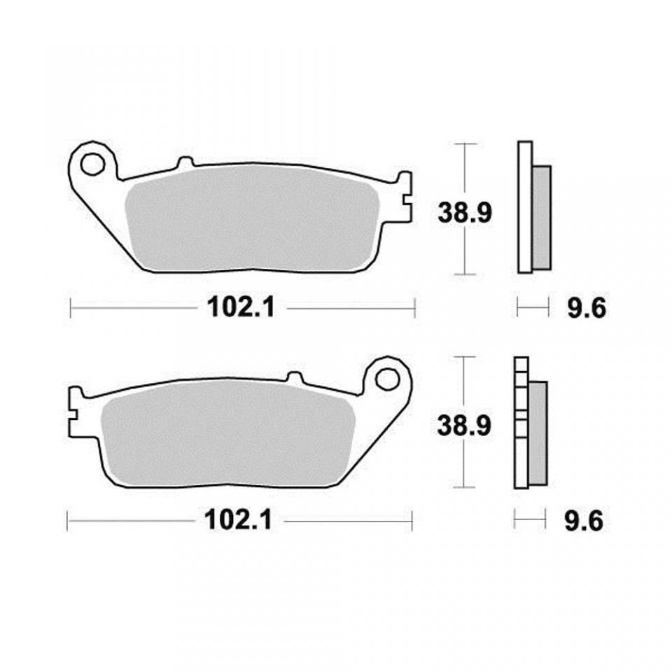 Plaquette de frein Malossi pour Moto Honda 125 Silver Wing 2007 à 2017 6215027BS Neuf