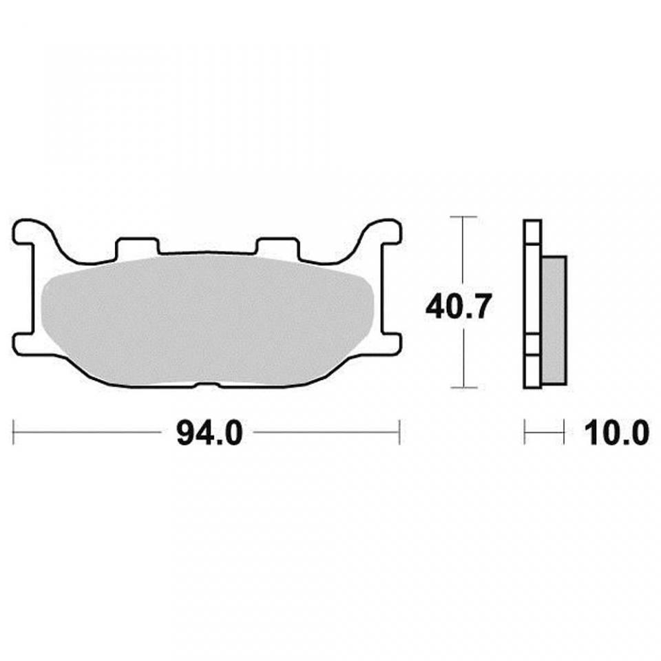 Plaquette de frein Malossi pour scooter Yamaha 500 Tmax 2004-2007 6215029 / AV Neuf