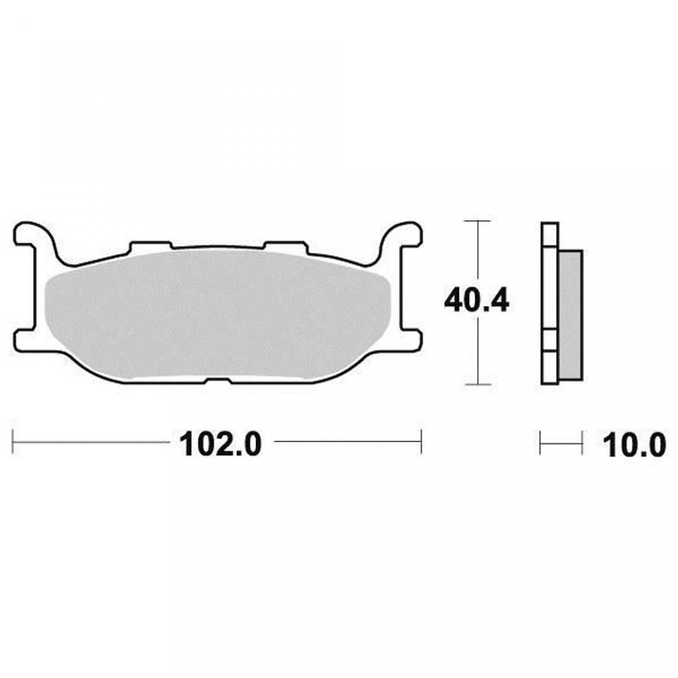 Plaquette de frein Malossi pour Scooter MBK 400 Skyliner 2004 à 2008 6215033 / AV / simple disque Neuf