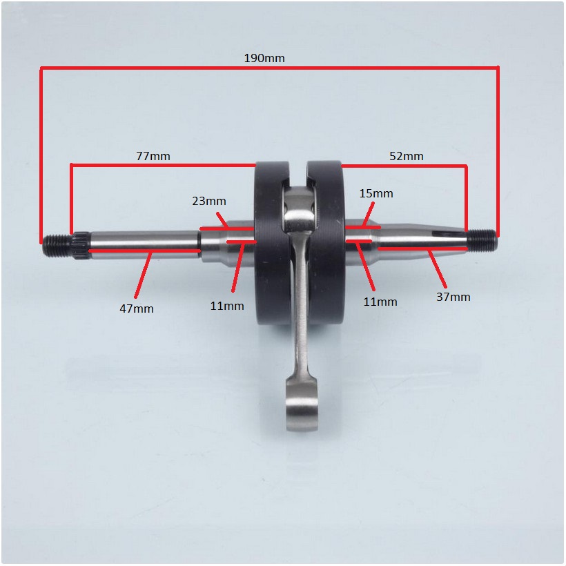 Vilebrequin d embiellage Teknix pour Mobylette Peugeot 50 FXR Neuf