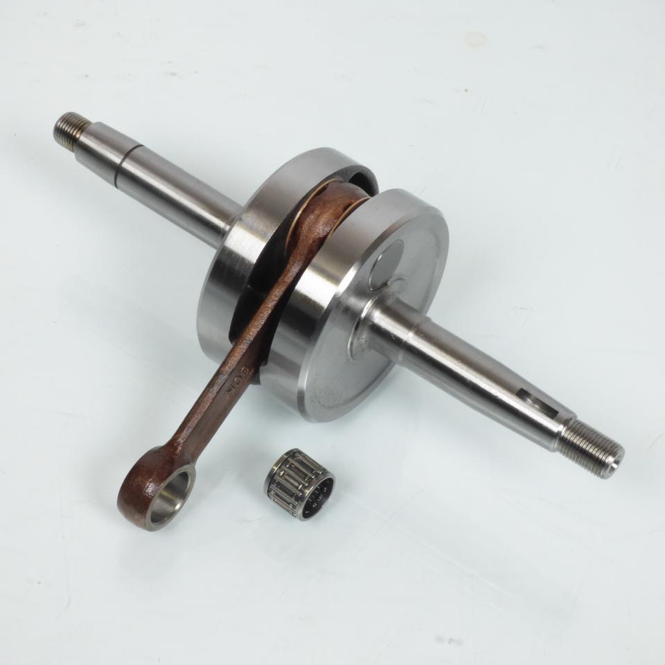 Vilebrequin d'embiellage pour mobylette cyclo MBK 51 avec rainure et filetage inversé