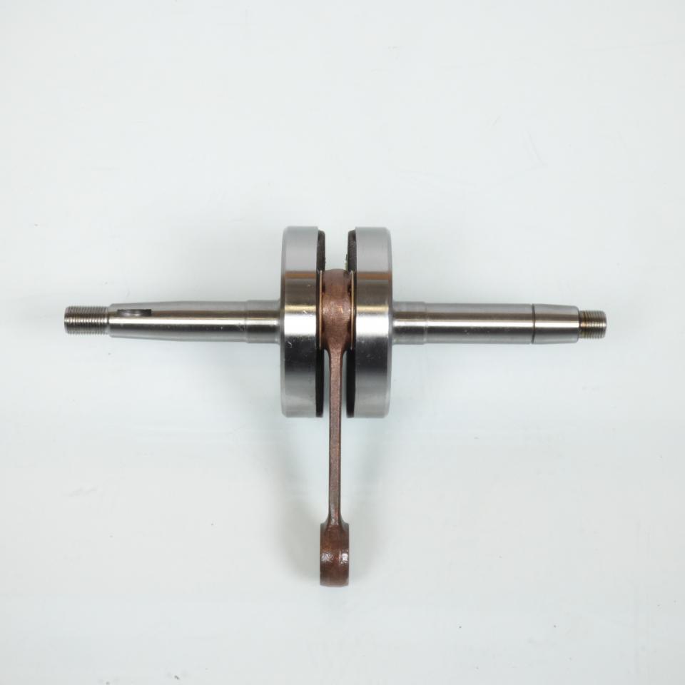 Vilebrequin d'embiellage pour mobylette cyclo MBK 51 avec rainure et filetage inversé