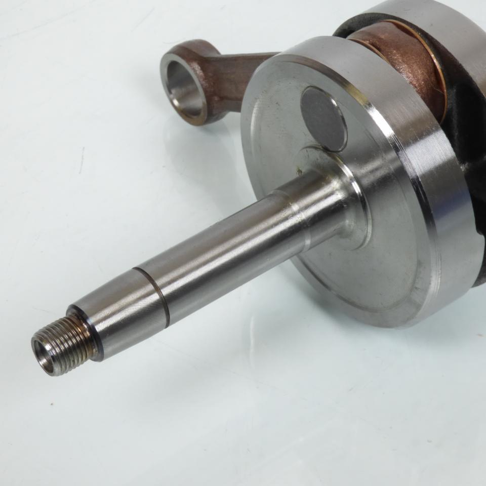 Vilebrequin d'embiellage pour mobylette cyclo MBK 51 avec rainure et filetage inversé