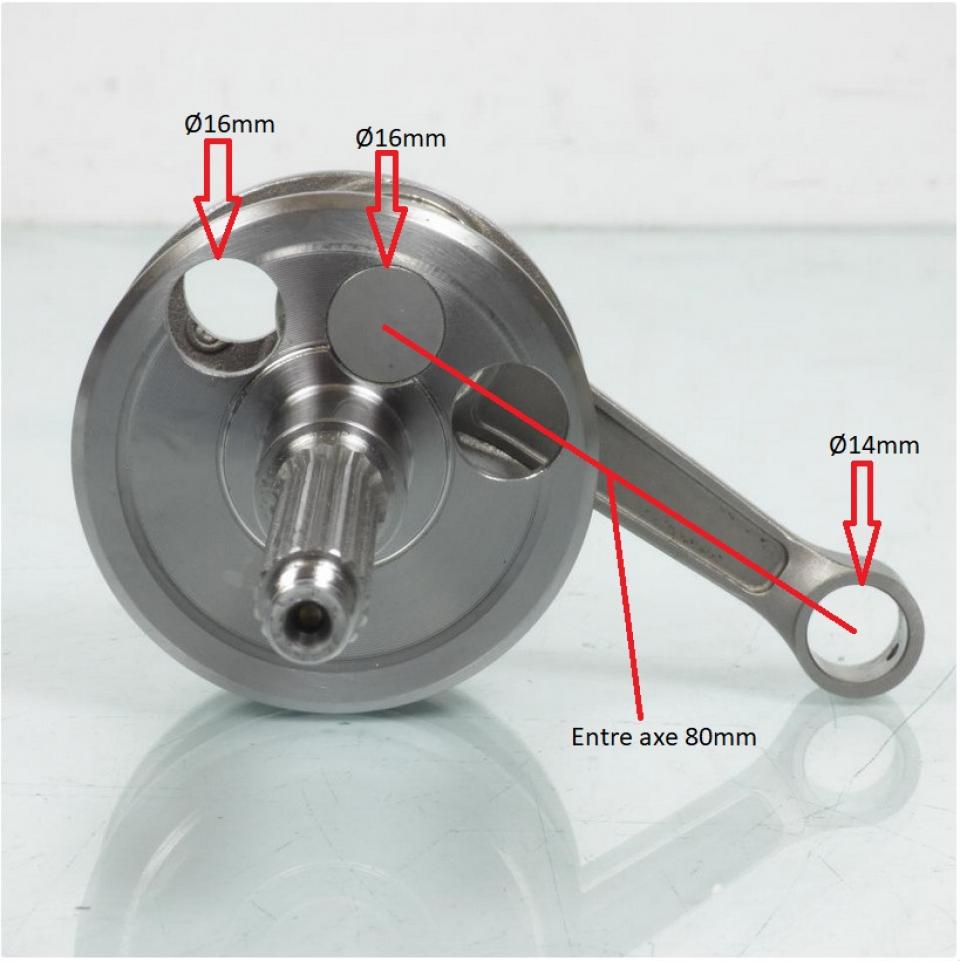 Vilebrequin d embiellage Polini pour Moto Beta 50 Chrono Neuf