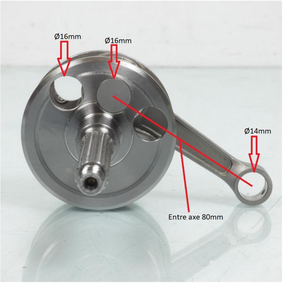 Vilebrequin d embiellage Polini pour Scooter Malaguti 50 Crosser LC Neuf