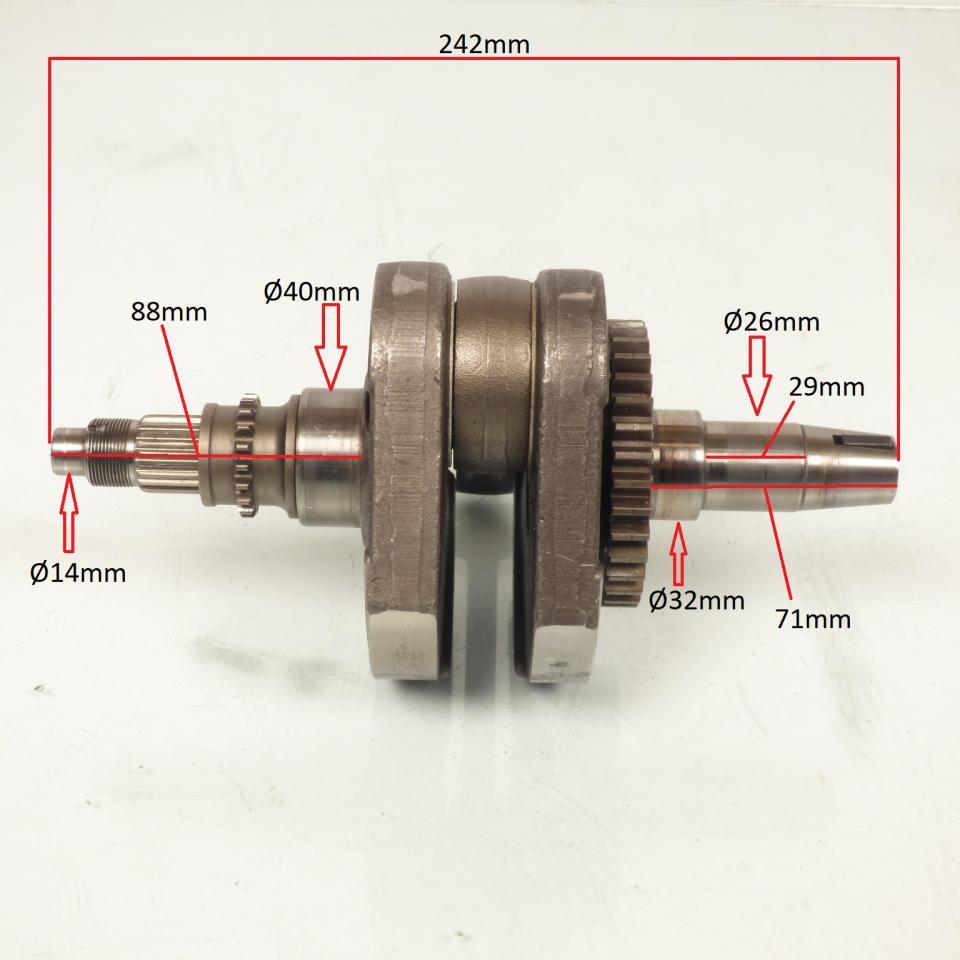 Vilebrequin d embiellage origine pour quad Adly ATV CKR H-350 Occasion