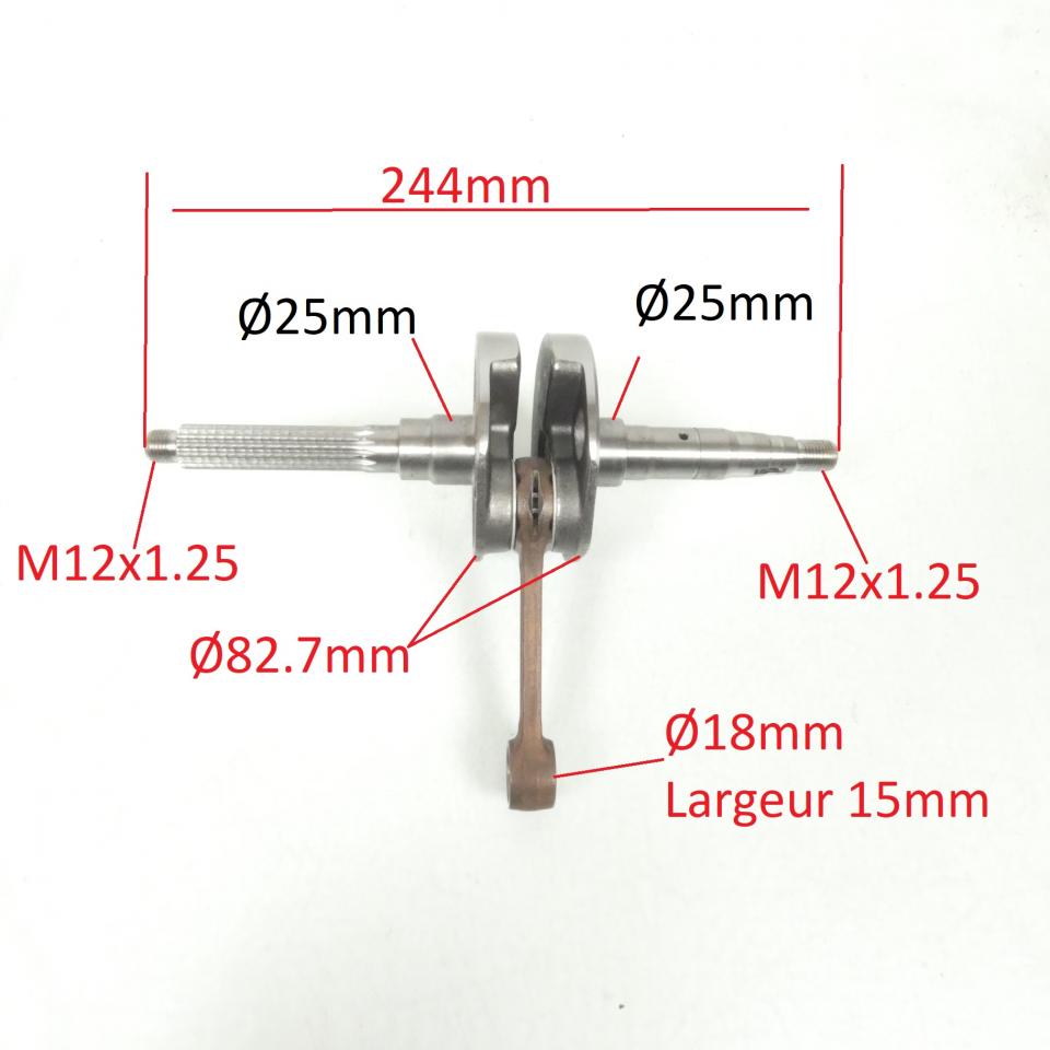 Vilebrequin d embiellage origine pour scooter MBK 100 Ovetto 4VP-E1400-00 Neuf