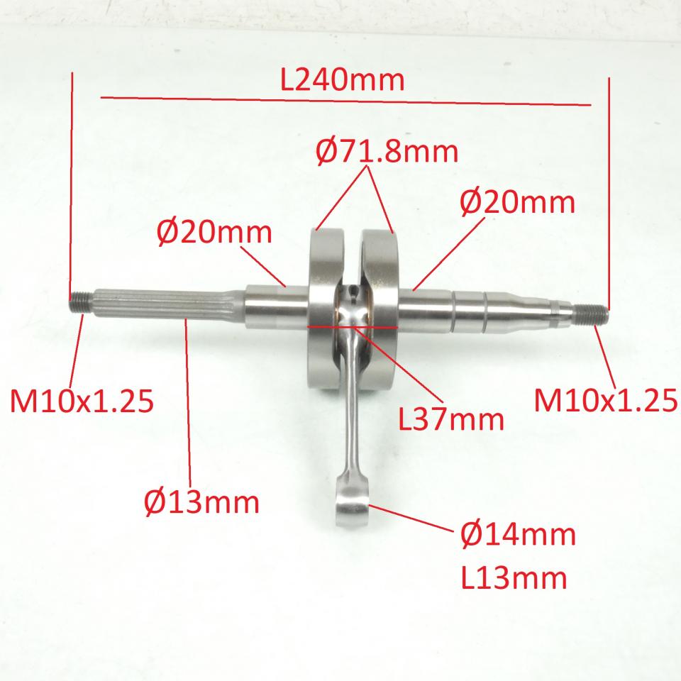 Vilebrequin embiellage Conti pour scooter MBK 50 Booster Ng 1999-03 0107RF0151