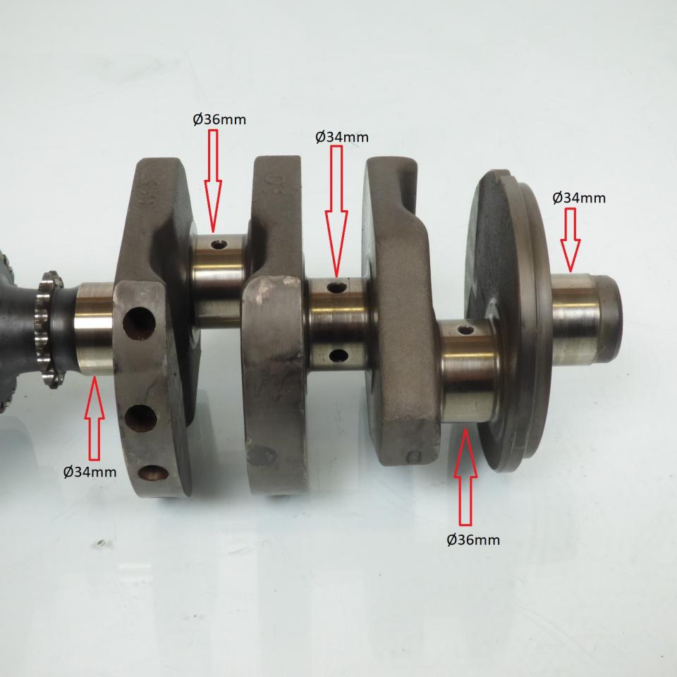 Vilebrequin d embiellage origine pour Moto Yamaha 750 Fzx Fazer Occasion
