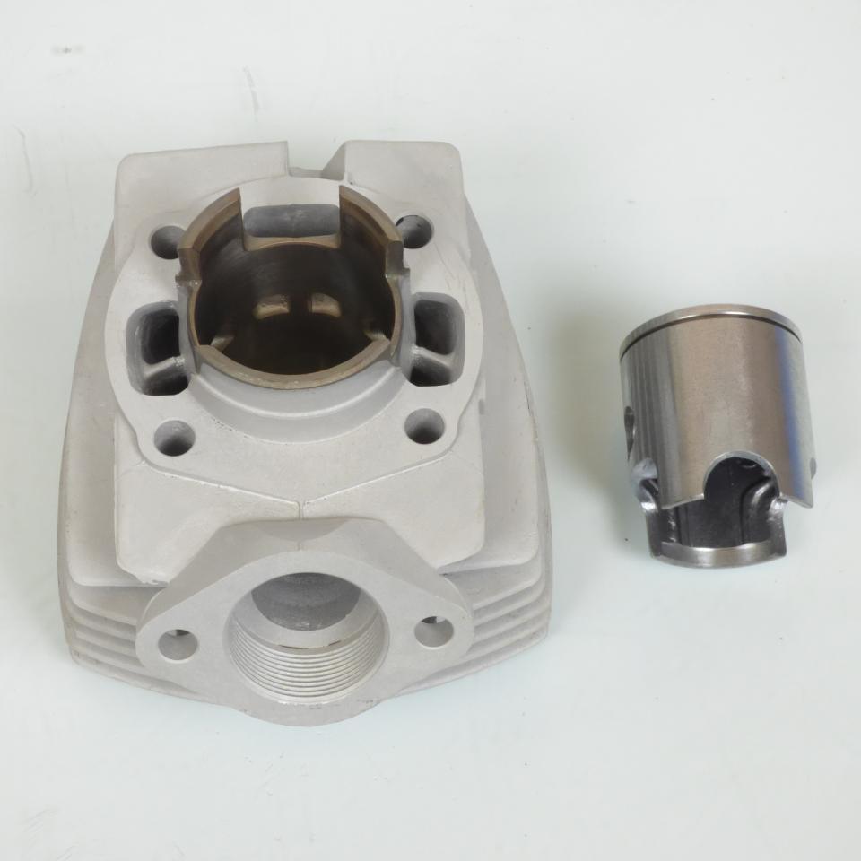 Cylindre piston mono segment Teknix pour mobylette Peugeot 103 FOX alu 6 transfert