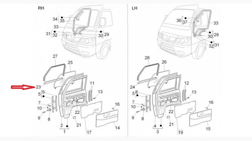 Joint divers origine pour Auto Piaggio 1300 Porter 2009 à 2020 2608516 260851 6816187Z01000 Neuf