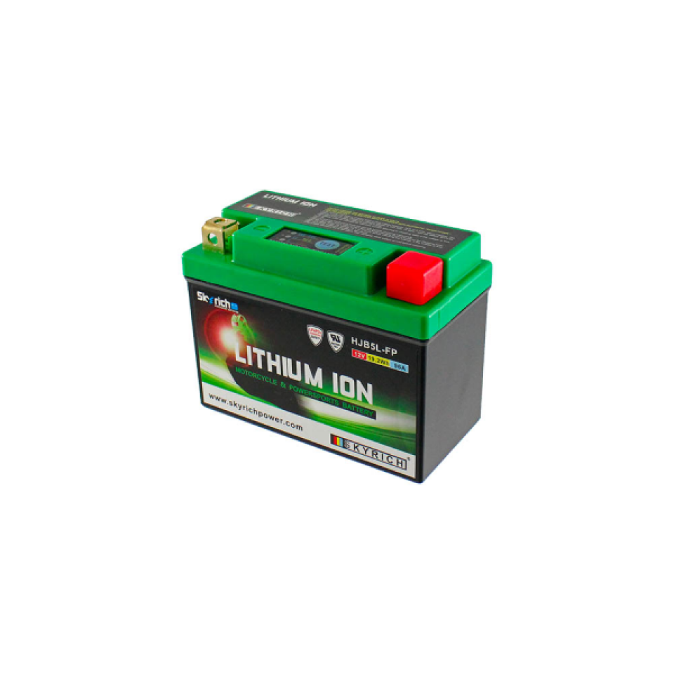 Batterie Lithium Skyrich pour Scooter Malaguti 50 F10 Restyling Euro2 2002 à 2005 YB5L-B / HJB5L-FP / 12V 1.6Ah Neuf