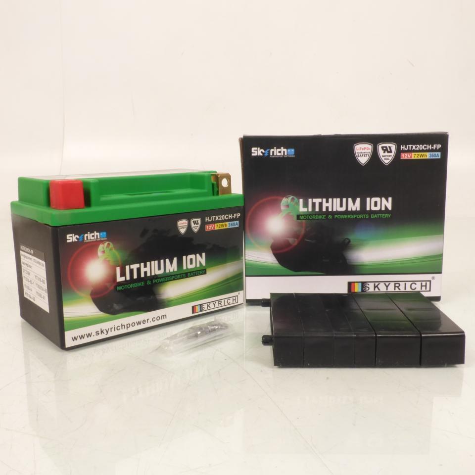 Batterie Lithium Skyrich pour Moto BMW 1300 K R 2009 à 2014 YTX20CH-BS HJTX20CH-FP-S 6Ah Neuf