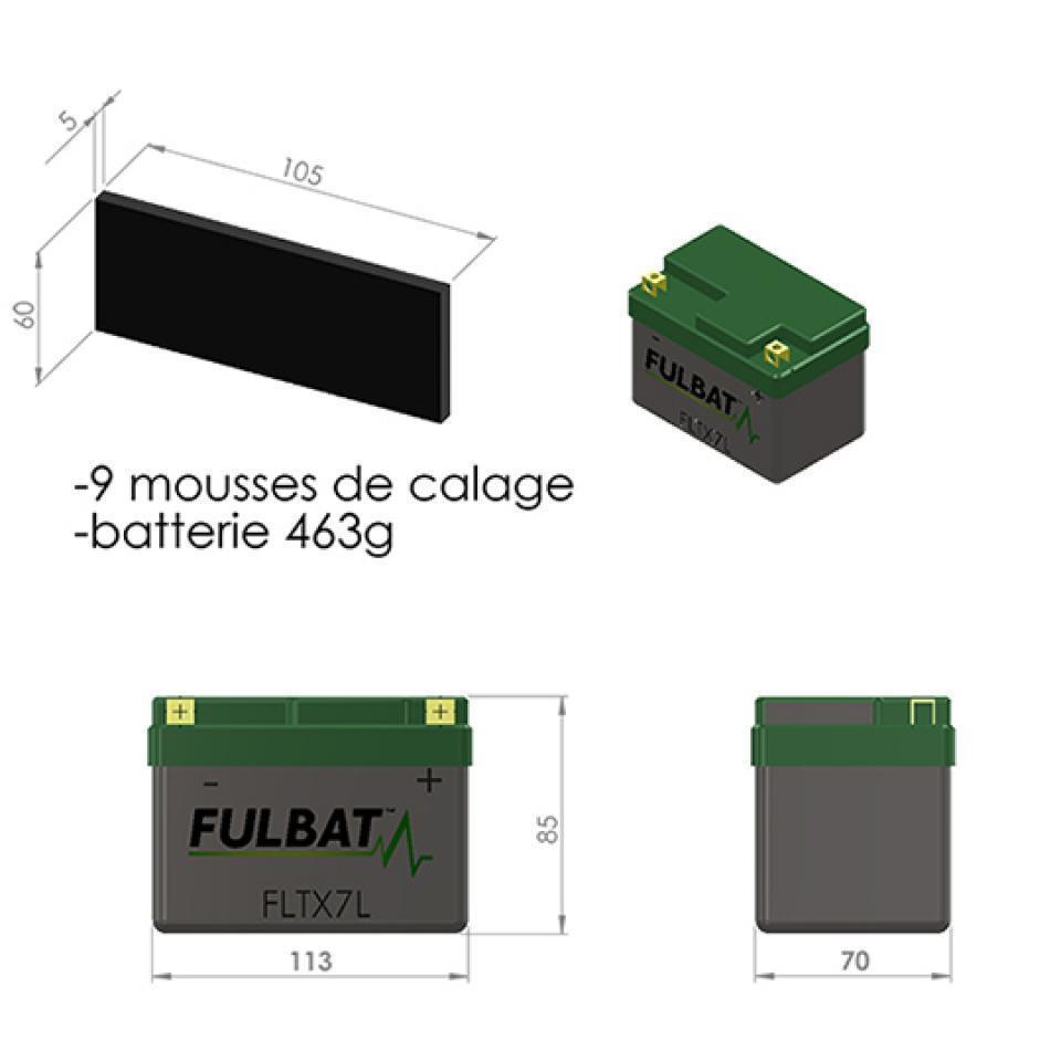 Batterie Lithium Fulbat pour Scooter Keeway 125 Matrix 2006 à 2010 Neuf