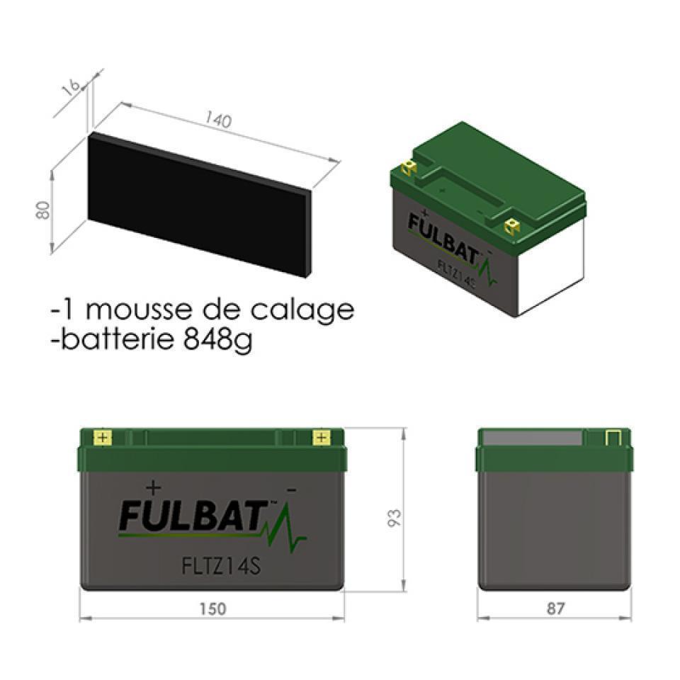 Batterie Lithium Fulbat pour Scooter Sym 600 Maxsym I 2014 à 2015 Neuf