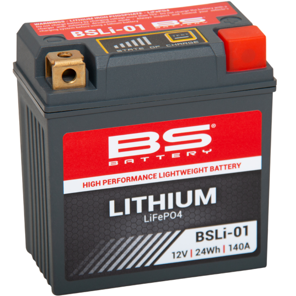 Batterie Lithium BS Battery pour moto KTM 350 Sx-F 4T 2016 à 2017 BSLi-01 / LFP01 / 12V 24Wh Neuf