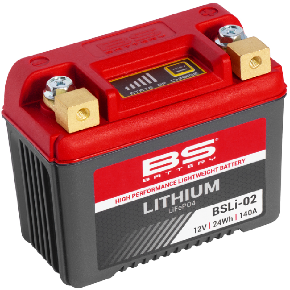 Batterie Lithium BS Battery pour Scooter Malaguti 50 F10 Restyling Euro2 2002 à 2005 YB5L-B / HJB5L-FP / 12V 1.6Ah Neuf