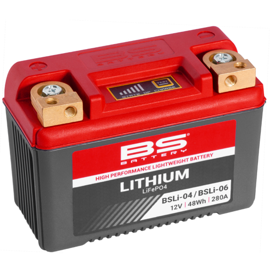 Batterie Lithium BS Battery pour Moto MV Agusta 750 F4 1999 à 2005 YTZ10S HJTZ10S-FP / 12V 8,6Ah Neuf