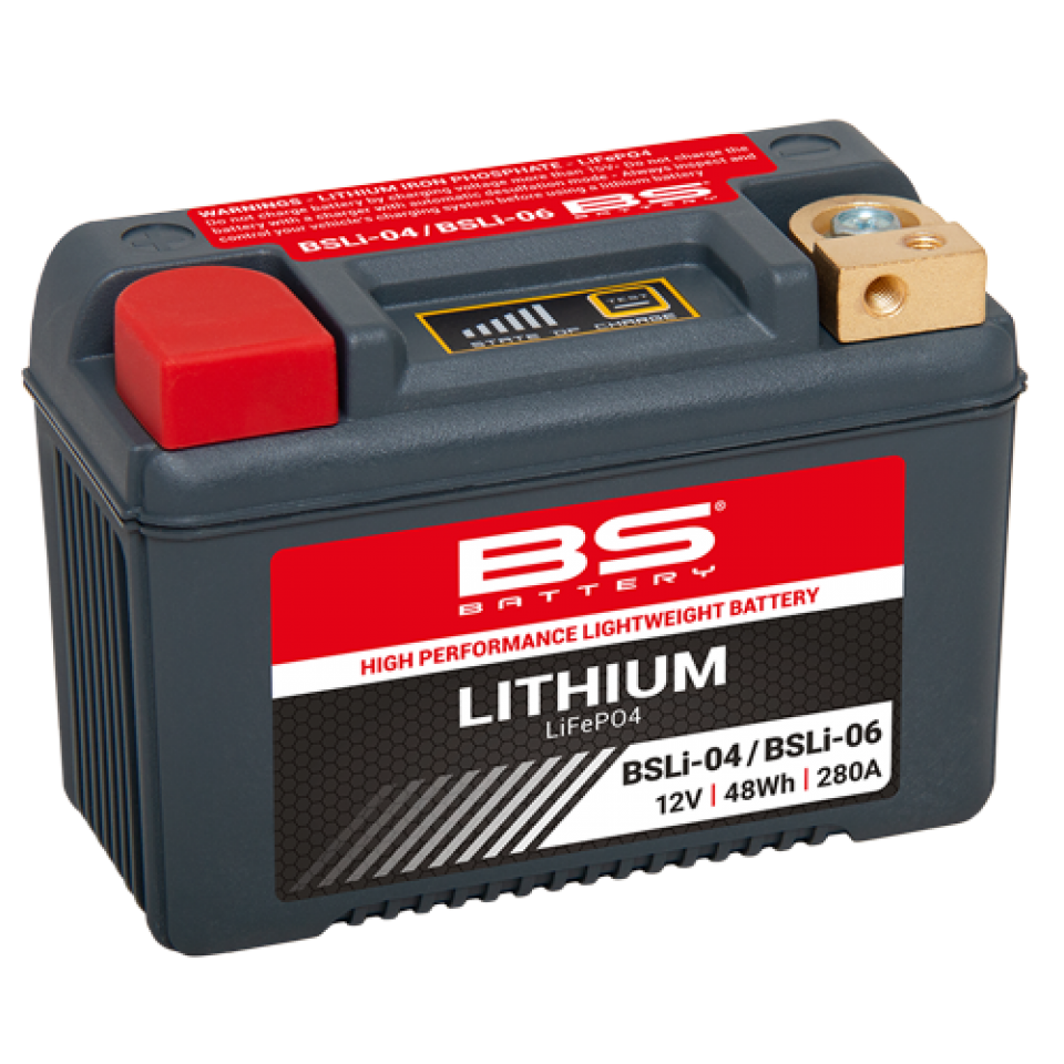 Batterie Lithium BS Battery pour Moto MV Agusta 750 F4 1999 à 2005 YTZ10S HJTZ10S-FP / 12V 8,6Ah Neuf