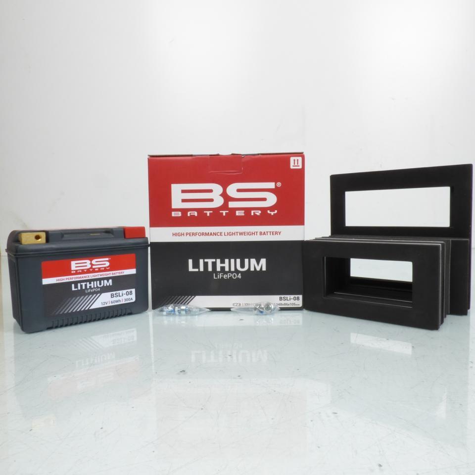 Batterie Lithium BS Battery pour Moto Harley Davidson 883 Xl C Sportster Custom 2004 à 2010 YTX14L-BS HJTX14AHQ-FP / 12Ah Neuf