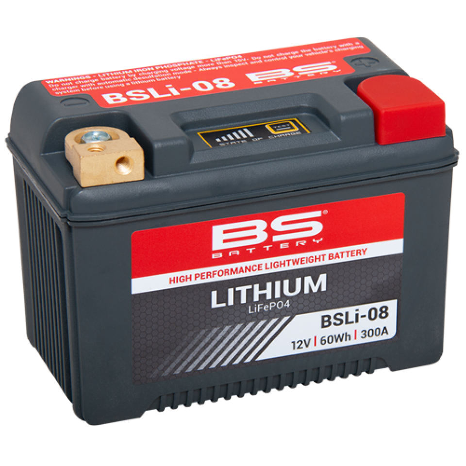 Batterie Lithium BS Battery pour Moto Buell 1125 CR 2009 à 2010 YTX14L-BS HJTX14AHQ-FP / 12Ah Neuf