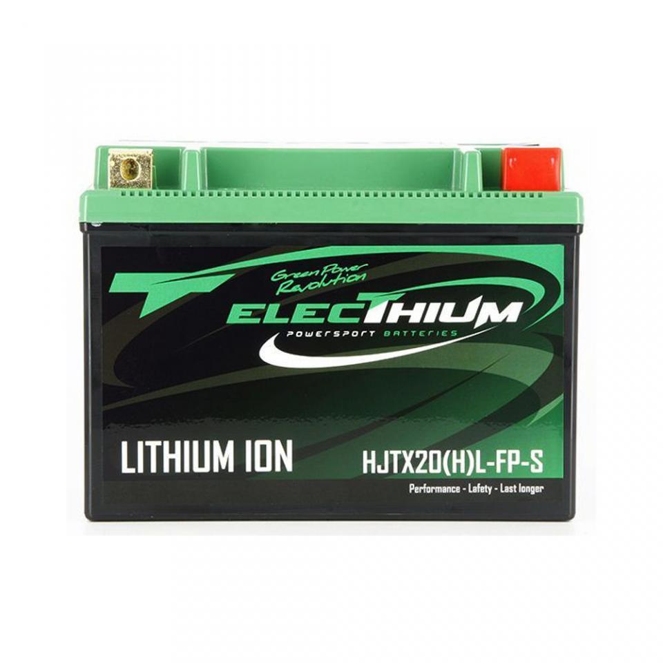 Batterie Lithium Electhium pour Moto Harley Davidson 1584 Fxdf Dyna Fat Bob 2008 à 2012 HJTX20(H)L-FP-S / YTX20L-BS Neuf