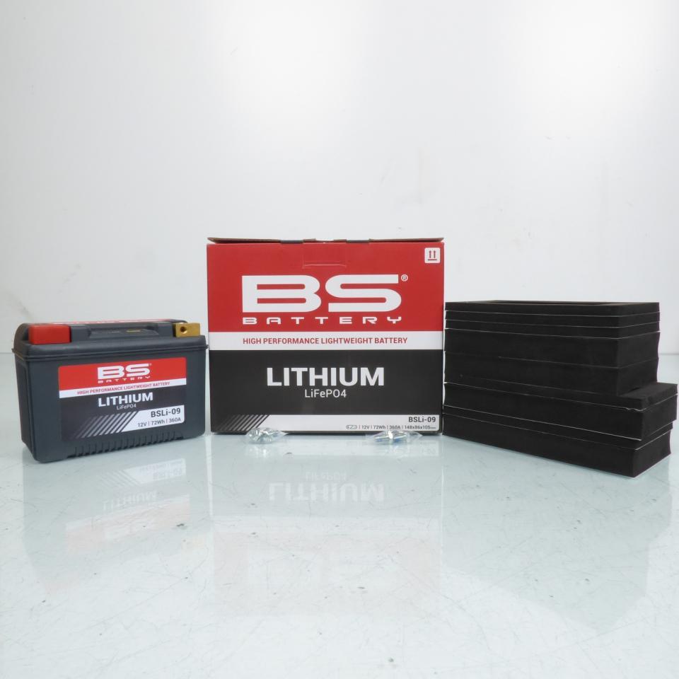 Batterie Lithium BS Battery pour Quad Suzuki 500 Lt-A F Quadrunner 2000 à 2001 BSLi-09 / LFPX20H / 12V 72Wh Neuf