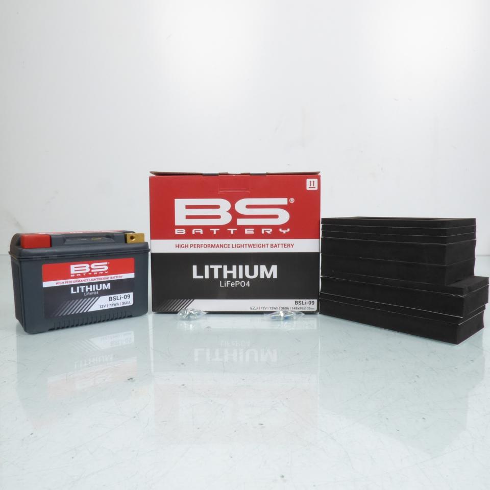 Batterie Lithium BS Battery pour Scooter Gilera 800 GP 2008 à 2009 BSLi-09 / LFPX20H / 12V 72Wh Neuf