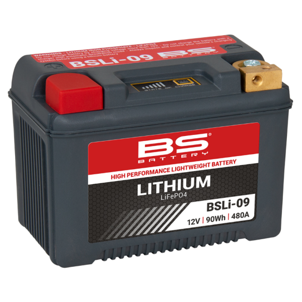 Batterie Lithium BS Battery pour Scooter Gilera 800 GP 2008 à 2009 BSLi-09 / LFPX20H / 12V 72Wh Neuf