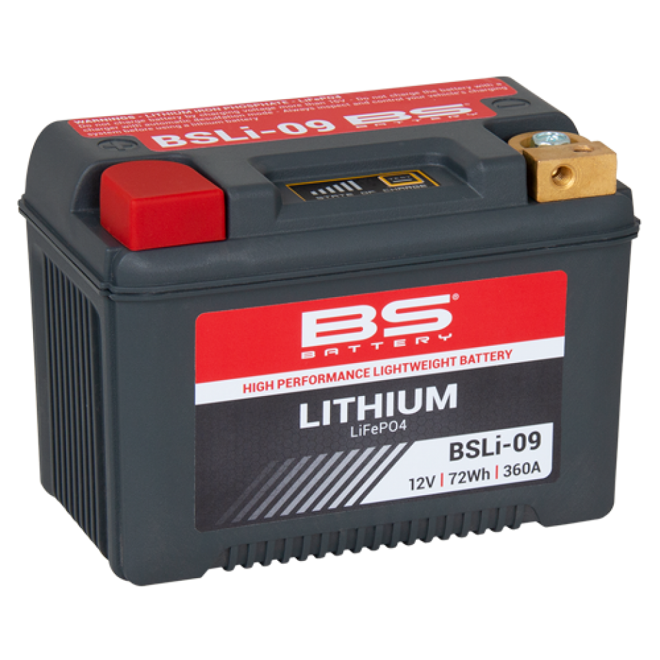 Batterie Lithium BS Battery pour Scooter Gilera 800 GP 2008 à 2009 BSLi-09 / LFPX20H / 12V 72Wh Neuf