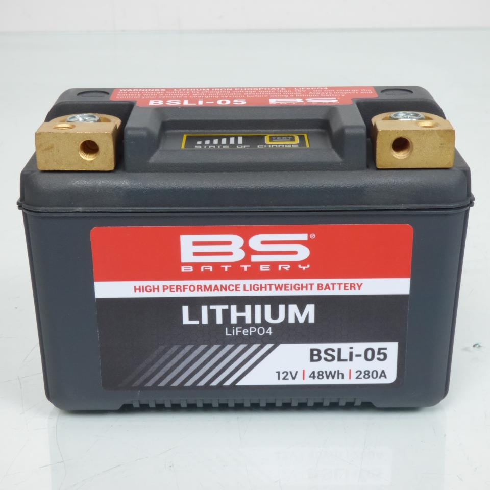 Batterie Lithium BS Battery pour Moto Ducati 1198 Diavel 2011 à 2016 YT12B-BS / HJT12B-FP-S / 12.8V 4.8Ah Neuf