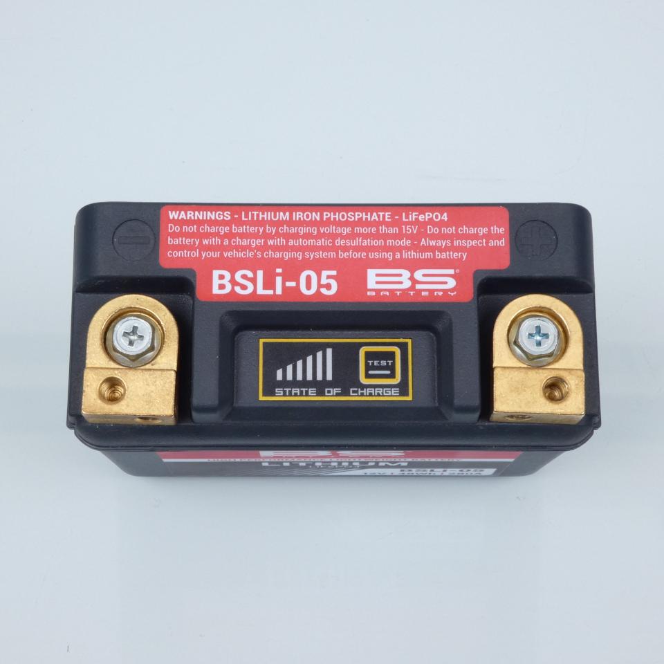 Batterie Lithium BS Battery pour Moto Yamaha 1700 Xv Pc Road Star Warrior 2003 à 2005 YT12B-BS / HJT12B-FP-S / 12.8V 4.8Ah Neuf